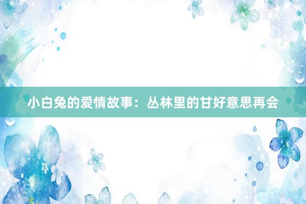 小白兔的爱情故事:丛林里的甘好意思再会